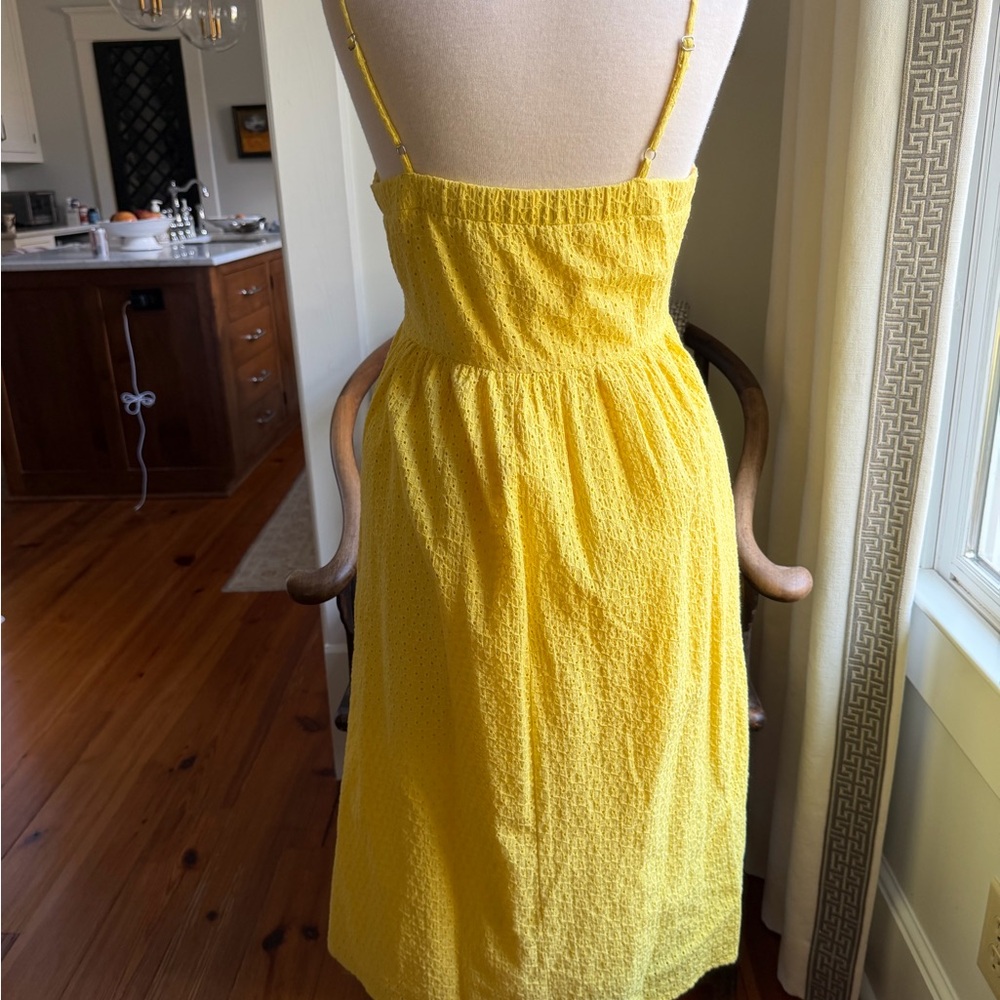 Yellow Eyelet Midi Sundress - Picture 4 of 6